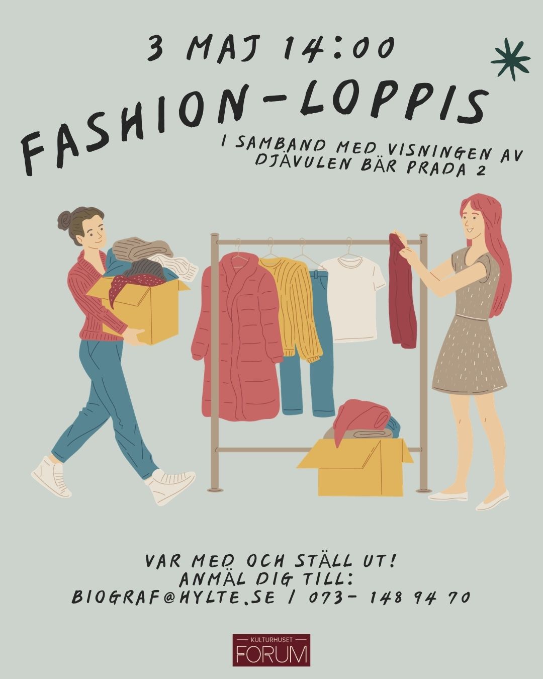 Affisch: Fashion-loppis
